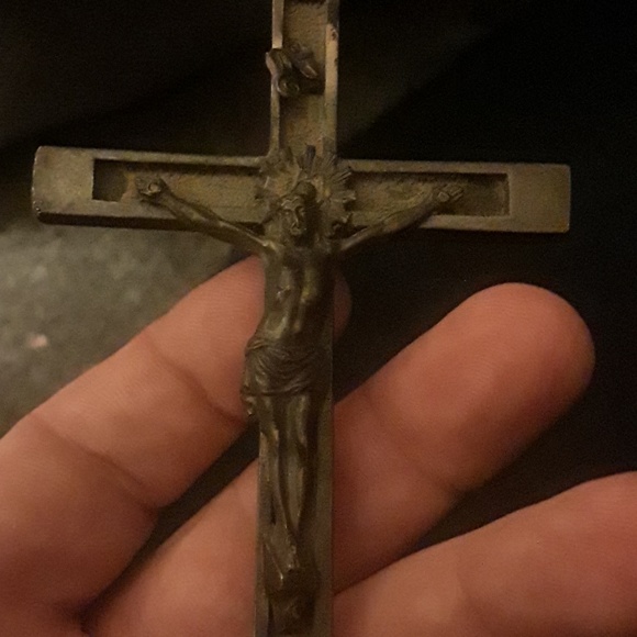 Antique Priest Crucifix - Picture 3 of 5